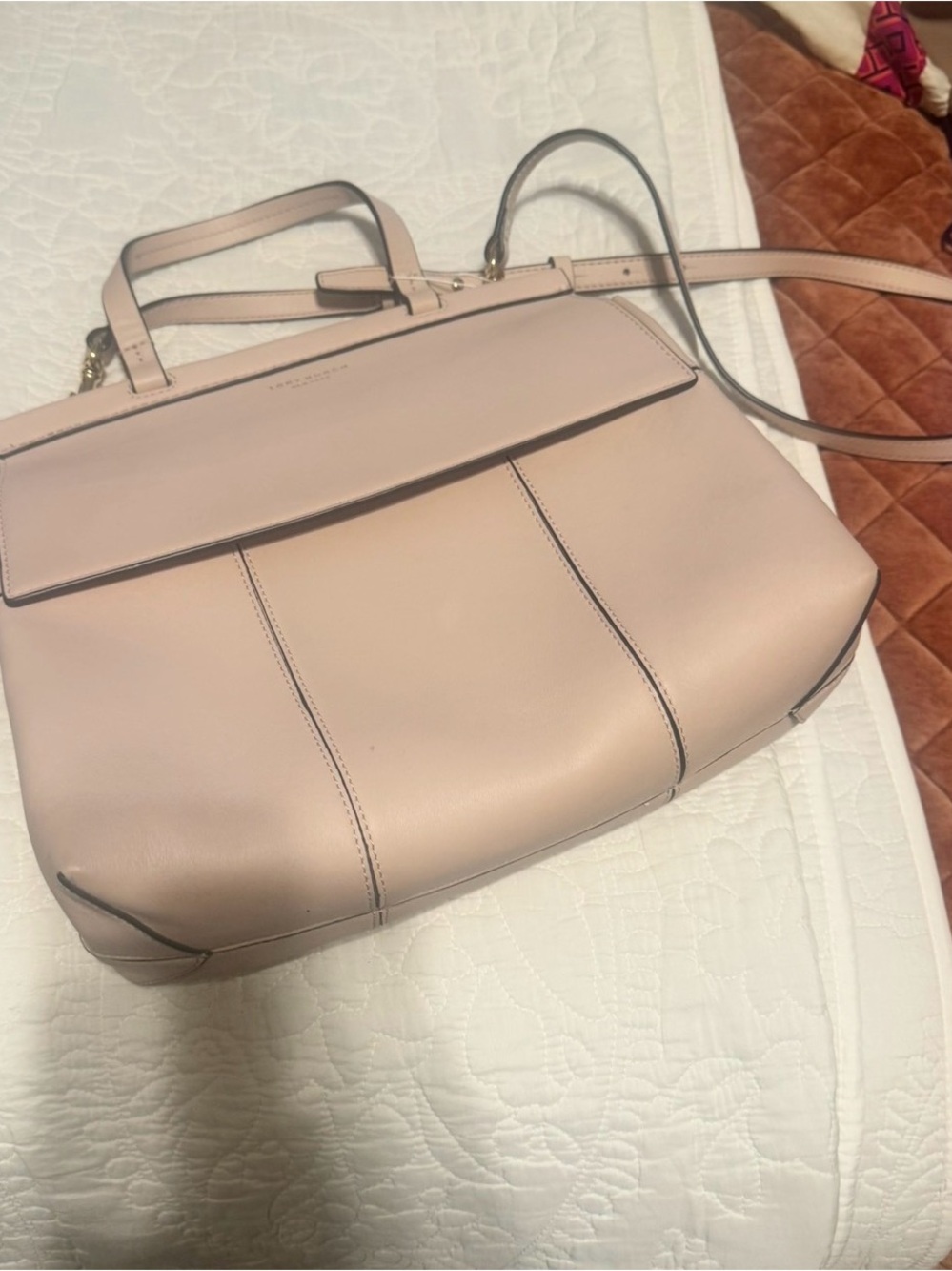 Tory Burch Soft Blush Shoulder Tote